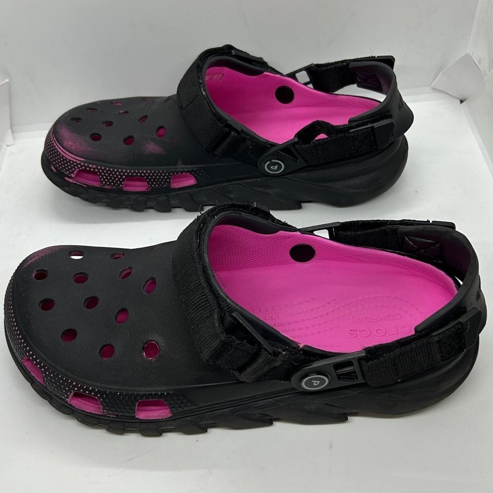 Post Malone x Crocs Duet Max Clog – Black/Pink Unisex - Men’s 10 Limited Edition - Picture 8 of 17